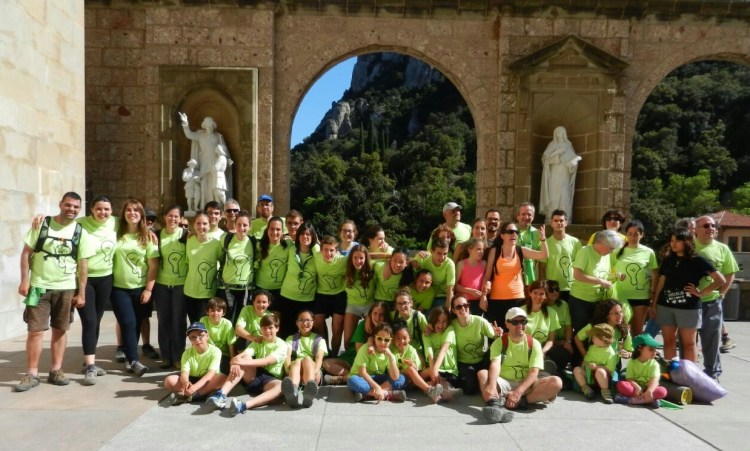 pujada a peu a montserrat esplai